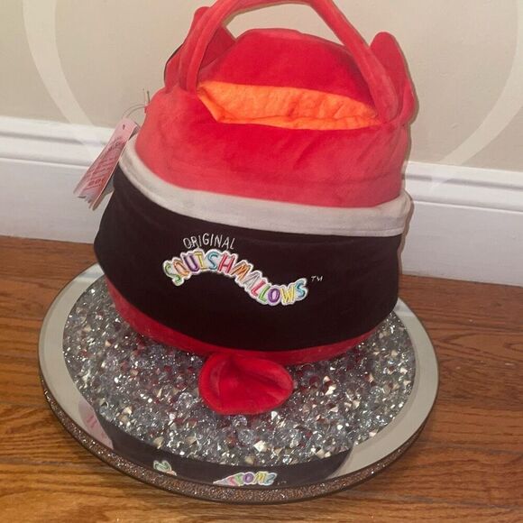 NWT Squishmallows Demi the Vampire Owl Halloween Treat candy soft plush Pail - Picture 7 of 12